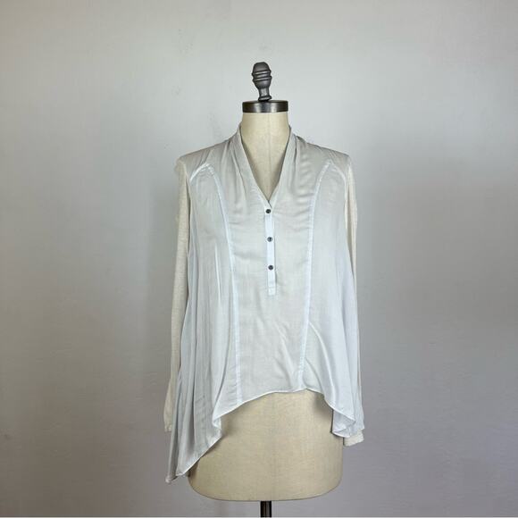 Helmut Lang Semi Sheer Popover Blouse - Picture 1 of 9